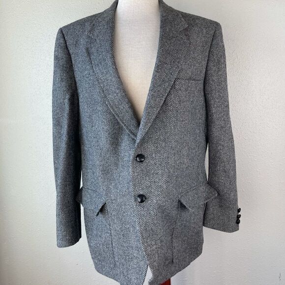Pierone’s Milano Gray Wool Dress Jacket EUC - Picture 1 of 9